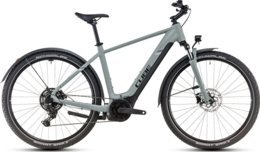 Elsykkel Cube Nuride Hybrid Performance 625 Allroad Swampgrey'n'black 2025-58 Cm (Størrelse: 58 Cm)