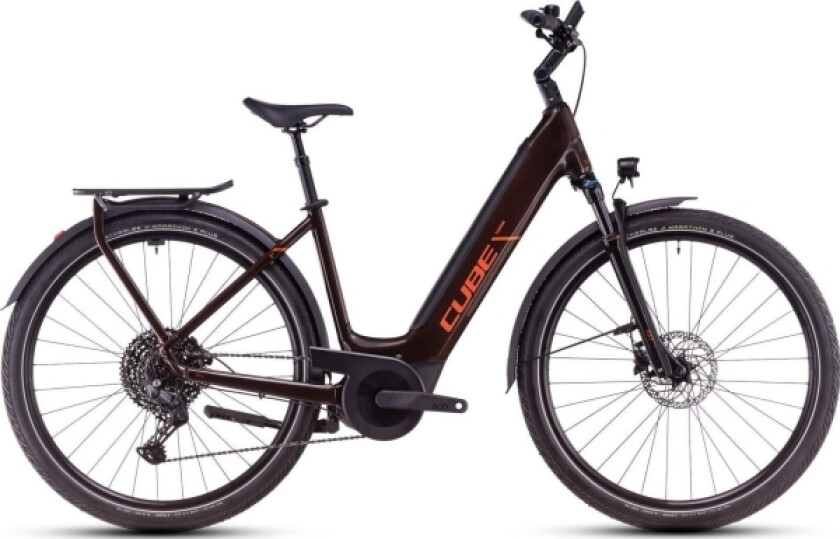 Elsykkel Cube Touring Hybrid Pro 625 Easy Entry Cinnamon'n'orange 2025-54 Cm (Størrelse: 54 Cm)