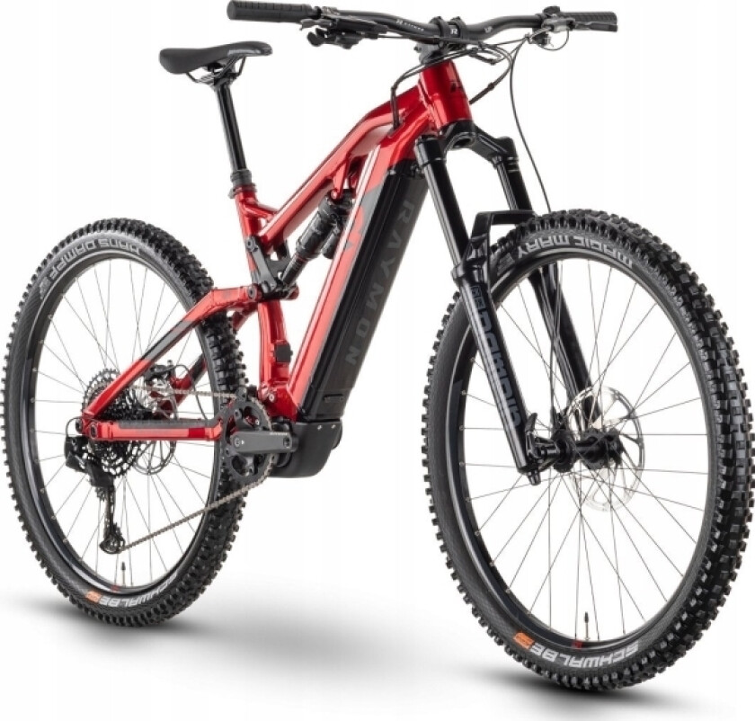 Elsykkel Raymon Trailray 160E 10.0 29" Mørk Rød-Svart-49 Cm / Xl (Størrelse: 49 Cm / Xl)