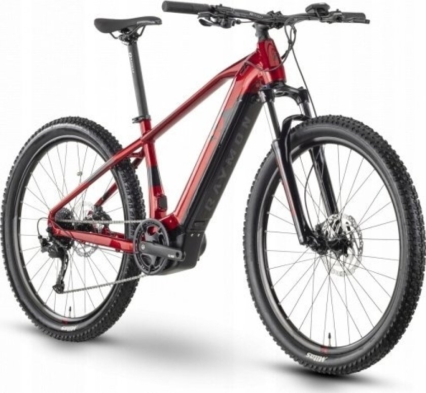 Elsykkel Raymon Hardray E 4.0 27.5" Mørk Rød-50 Cm / L (Størrelse: 50 Cm / L)