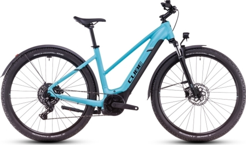 Elsykkel Cube Nuride Hybrid Performance 625 Allroad Trapeze Swimming Pool'n'black 2025-46 Cm (Størrelse: 46 Cm)