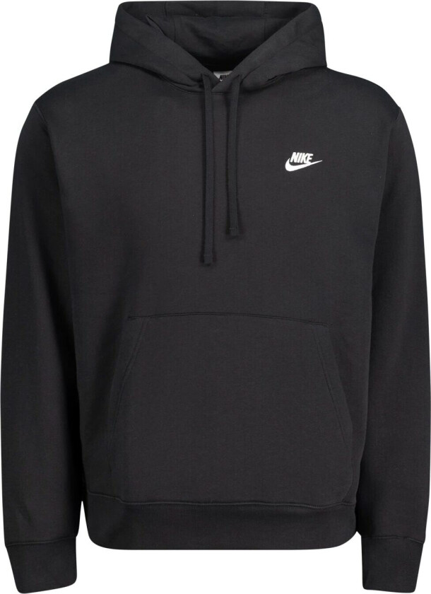 Sportswear Club Fleece, hettegenser, herre BLACK/BLACK/WHITE