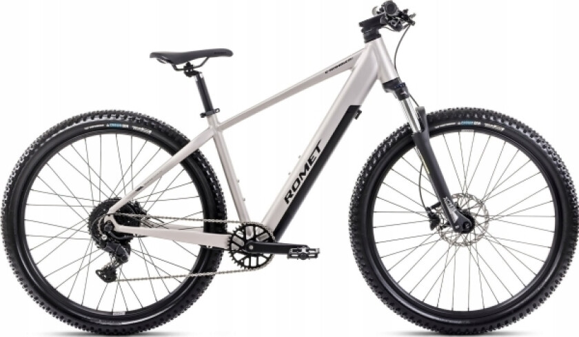 Elsykkel Romet E-Rambler 2.0 504Wh 2024 Sølv-Grafitt-20" / L (Størrelse: 20" / L)