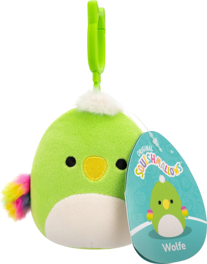 9 cm P22 Clip On - Wolfe Green Parrot