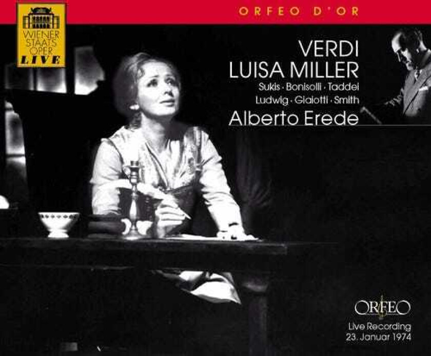 Alberto Erede, Bonaldo Giaiotti, Christa Ludwig, Franco Bonisolli, Giuseppe Taddei, Horst Nitsche, Lilian Sukis, Malcolm Smith, Milkana Nikolova, Vienna State Opera Chorus Luisa Miller CD