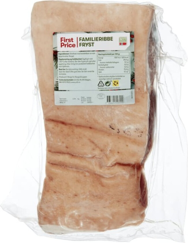 Svin Familieribbe Ca2,8kg