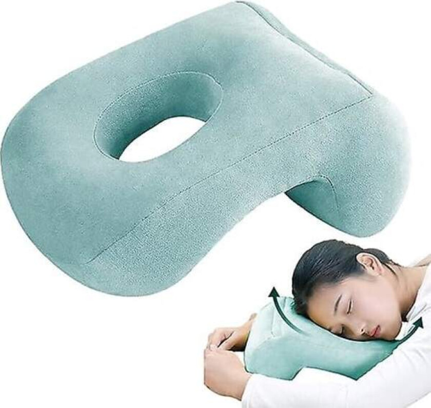 Ansiktsputer | Komfortabel myk sovepute med armhull, Donut ansiktsputer Massasjehode Vugge Facedown Skrivebord Nakkestøttepute For Napping