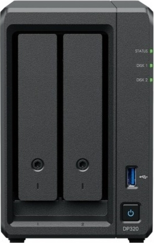 DP320 NAS/storage server Desktop R1600 8 GB Black