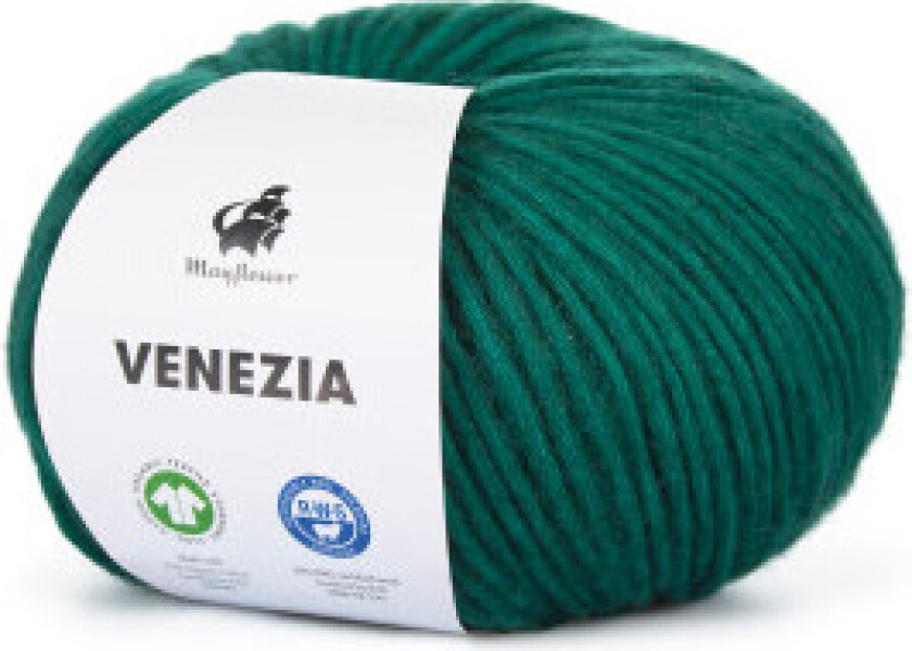 Venezia Garn Unicolour 016 Mørk gran