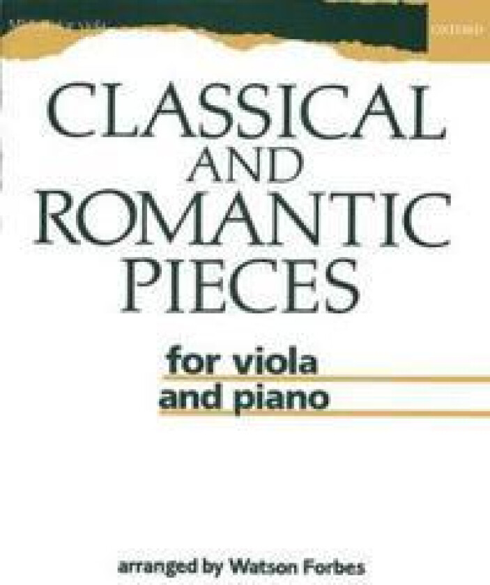 Classical and Romantic Pieces for Viola