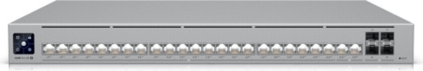 Ubiquiti Unifi Pro Hd 24 Poe, L2/L3, 2.5G Ethernet (100/1000/2500), Strömförsörjning Via Ethernet (Poe) Stöd, Rackmontering, 1U