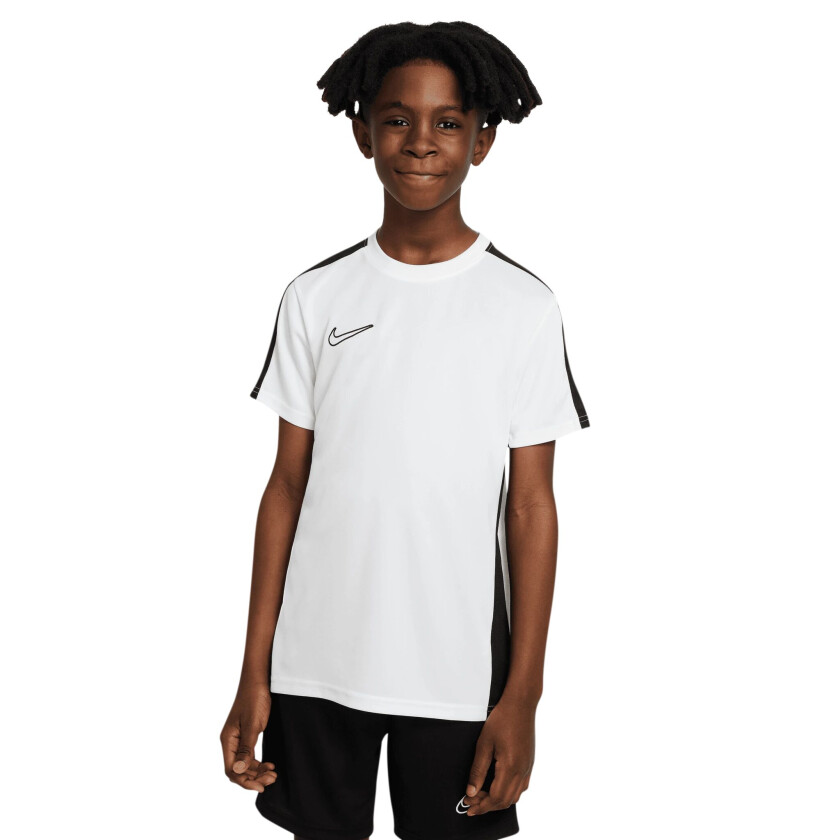 Dri-FIT Academy 23 Top Short Sleeve Br, treningstrøye junior WHITE/BLACK/BLACK