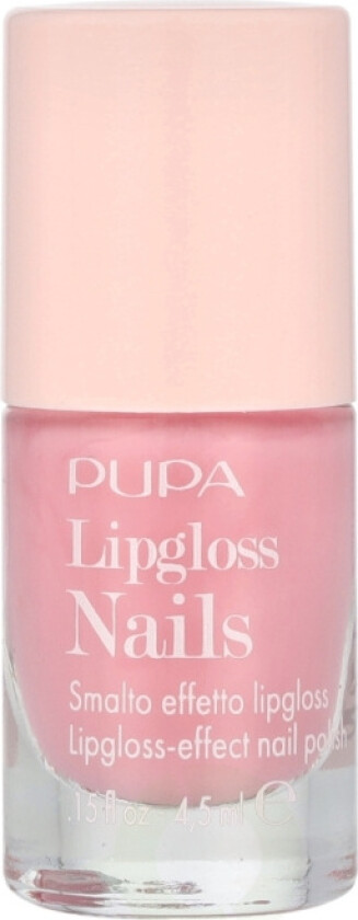 Pupa Lipgloss Nail Polish 4.5 ml Candy Pink