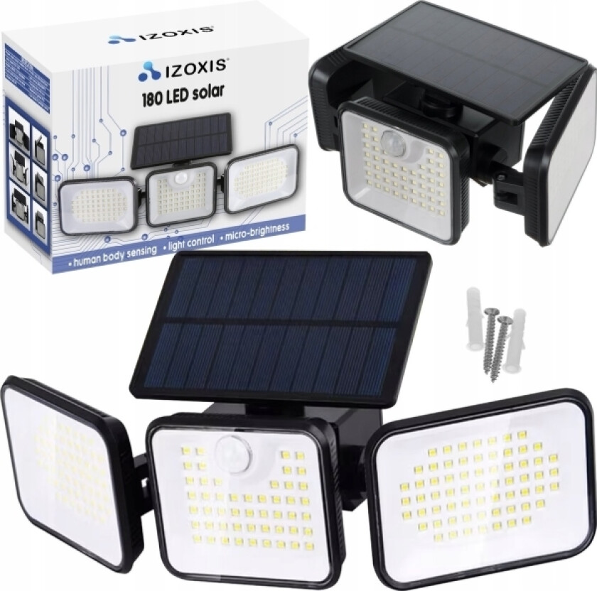 Solcellelampe 180 Led Izoxis 24889