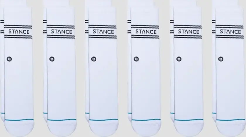 Basic Crew 6 Pack Socks hvit