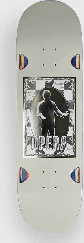 Burning 9" Skateboard Deck hvit