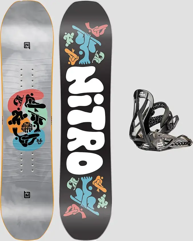 Ripper Kids + Charger Micro Set 2025 Snowboardpakke mønster