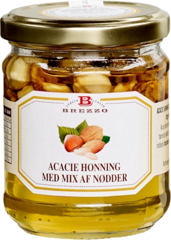 Acacie Honning Med Mixed Nødder 240g