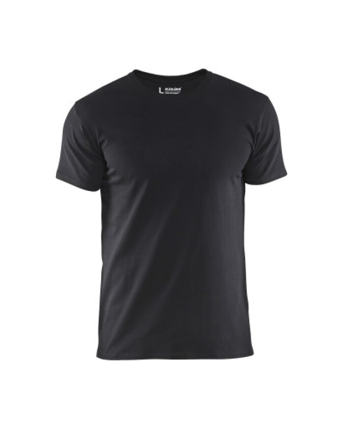 T-skjorte slim fit, svart L