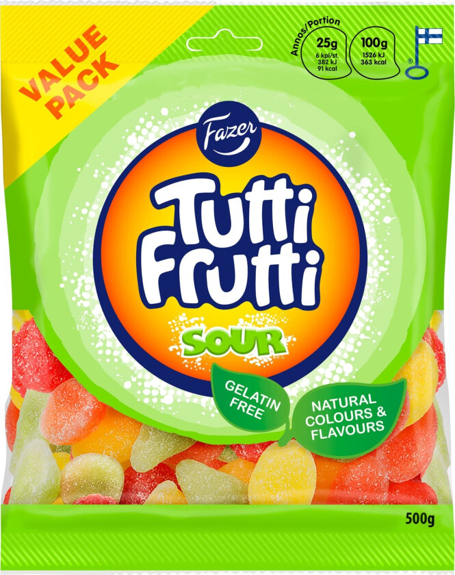Tutti Frutti Sour godteri 403225