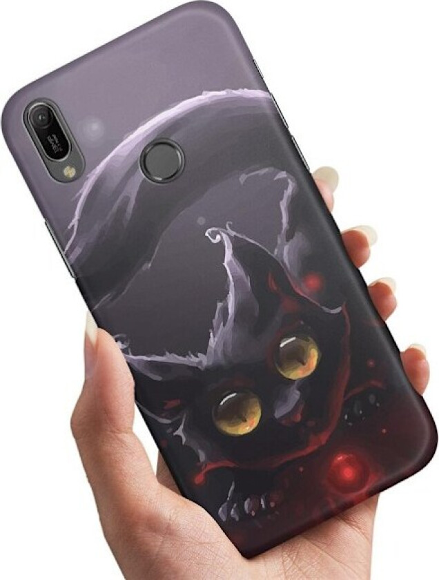 Huawei P30 Lite - Deksel/Mobildeksel Svart Katt