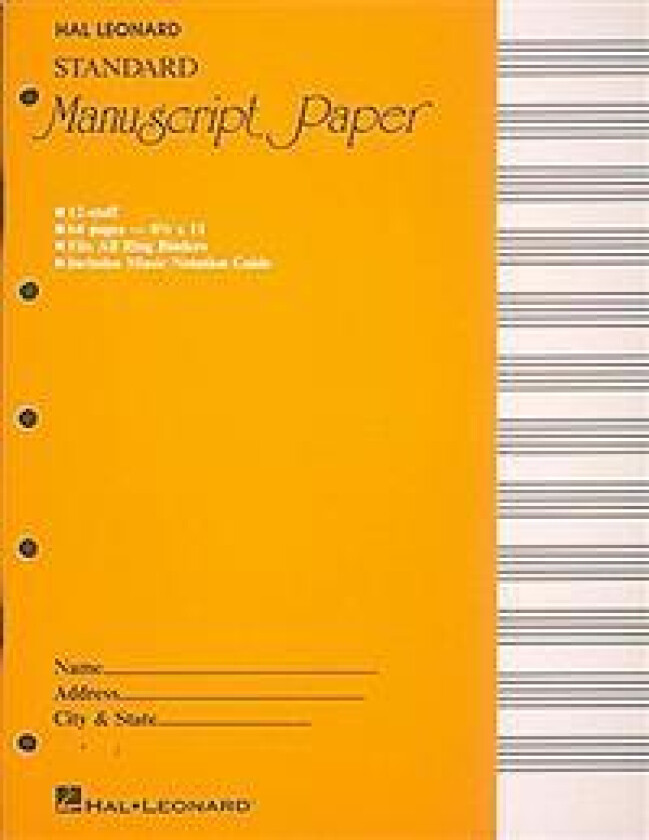 Standard Manuscript Paper (Yellow Cover)