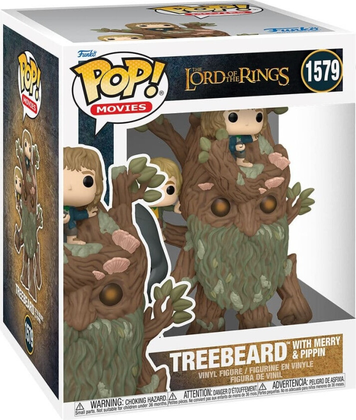 POP figure Super The Lord of the Rings Treebeard with Merry & Pippin