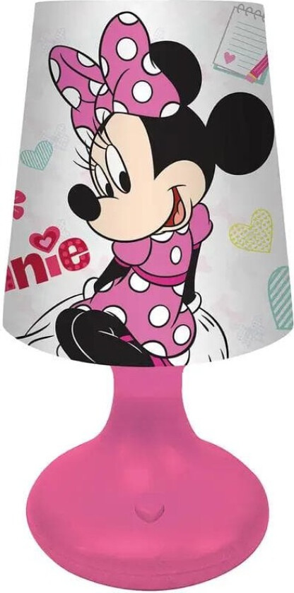 Minnie mouse nattlampe lampe bordlampe LED belysning mimmi