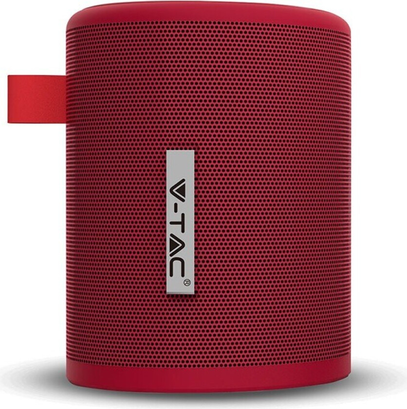 Bærbar Bluetooth-høyttaler med TWS-funksjon - 1500mAh Batteri, Rød.