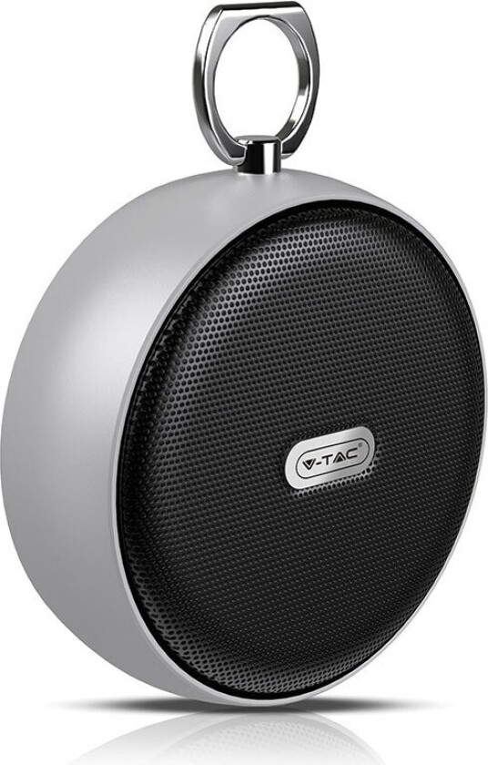 Bærbar Bluetooth Høyttaler - TWS-funksjon, 800mAh Batteri, Grå