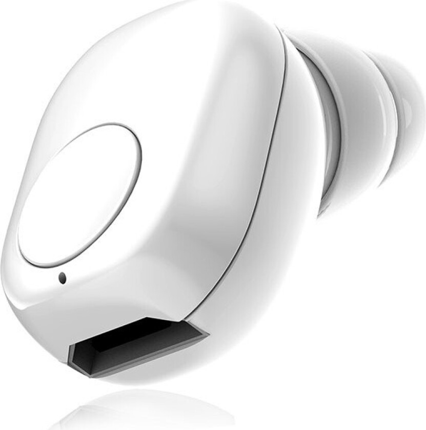 Bluetooth ørepropper - 55mAh batteri, Hvit