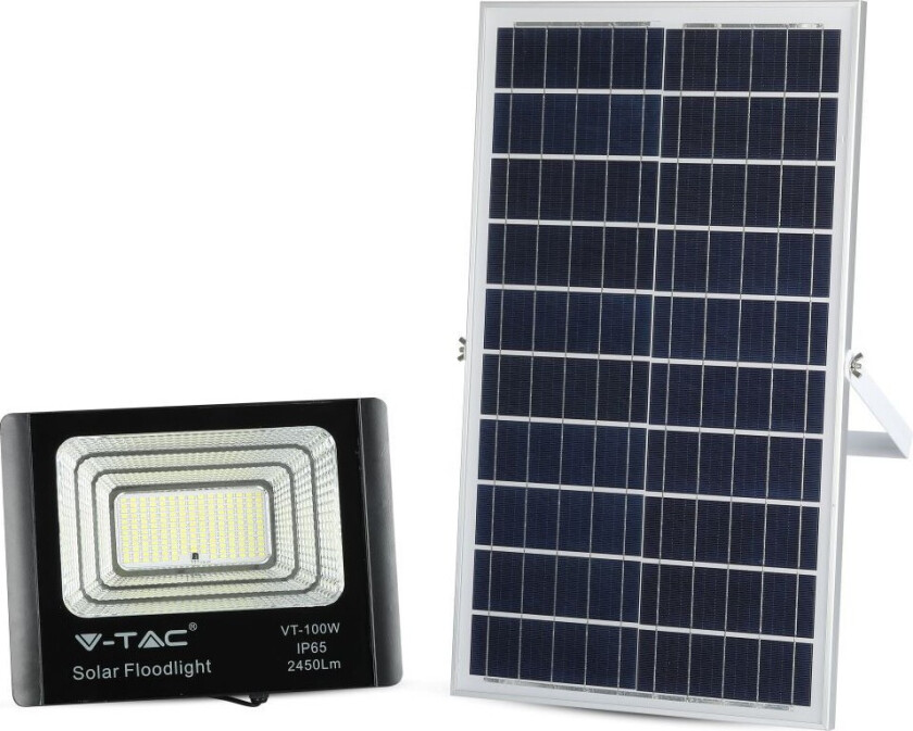 Bilde av 35W solcellepanel LED-lyskaster - 6000K - Kulør : Kald