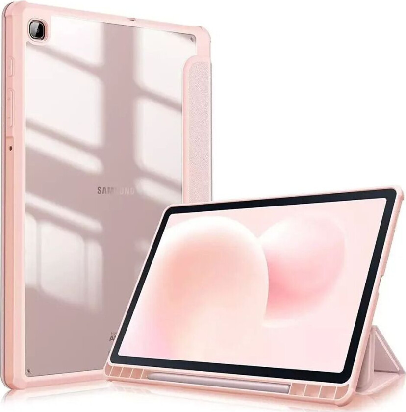 Tech-Protect Samsung Galaxy Tab S6 Lite / S6 Lite 2022 Tech-Protect Smartcase Hybrid Tri-fold Deksel - Rosa