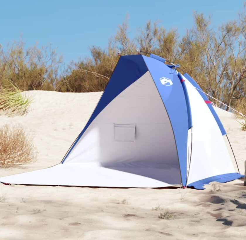 Strandtelt asurblå 268x223x125 cm 185T taft