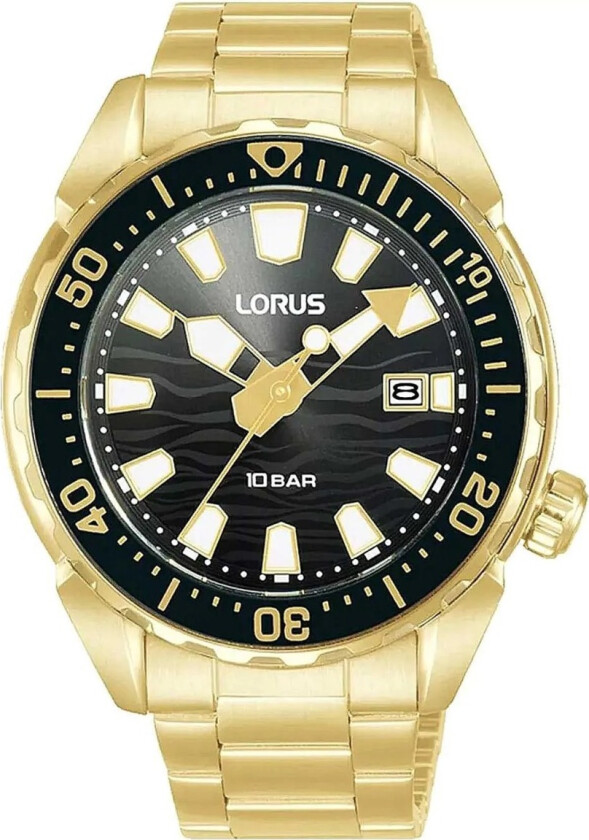 Classic Mens RH950RX9 - Kvarts - Gull - Herreklokker - Rustfritt stål - ledd m/pin - Mineral