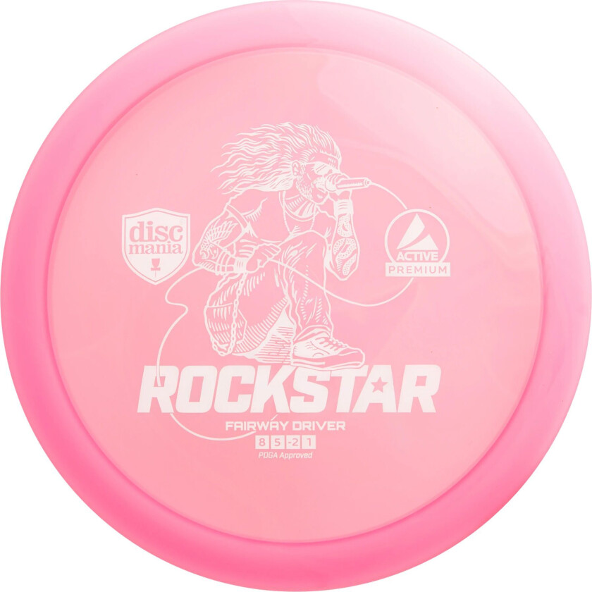 Active Premium Driver Rockstar Yellow, driver frisbeegolf Pink