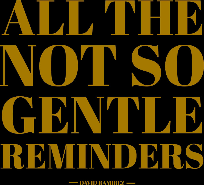 David Ramirez All The Not So Gentle Reminders LP/Vinyl