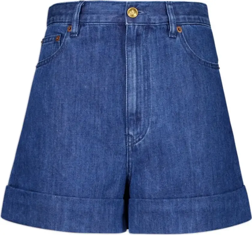 Dame, Shorts, Blå, W28