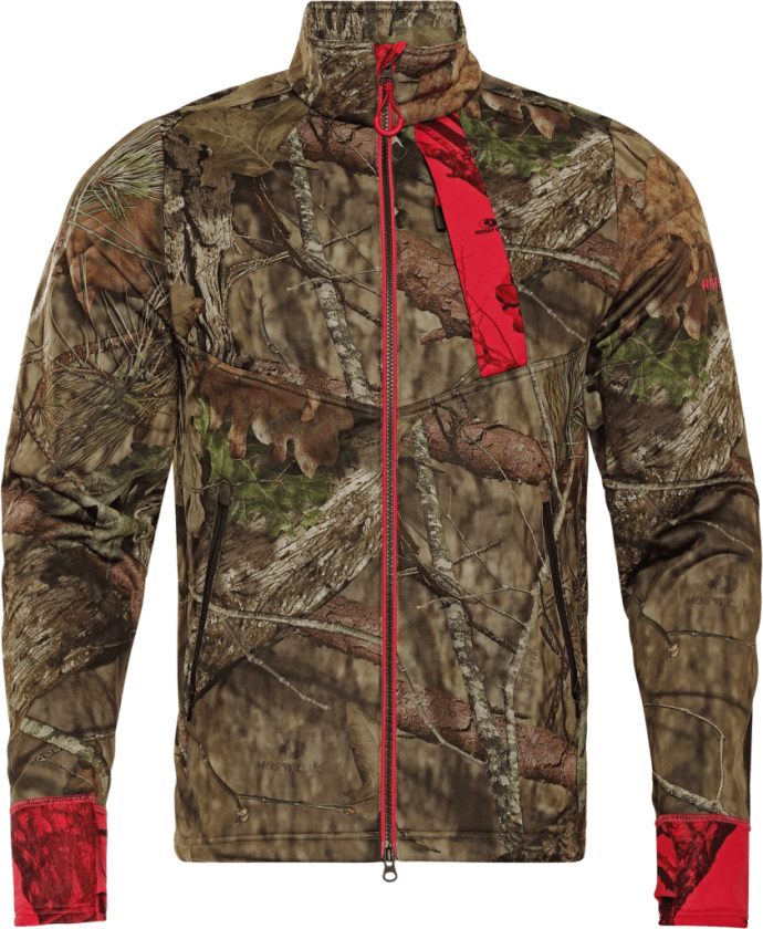 Men's Moose Hunter 2.0 Fleece Jacket L, Mossy Oak Break-Up Country/Mossy Oak Red