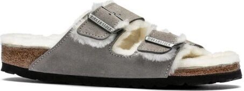 Arizona Shearling Suede Leather Narrow - Stone Coin 42