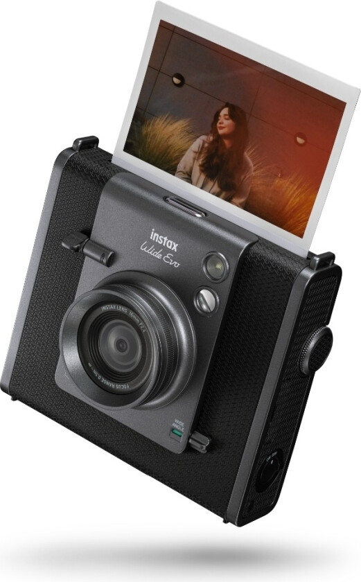 instax WIDE Evo øyeblikkskamera hybrid, svart