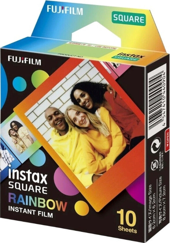 Instax Square film Rainbow 10 ark