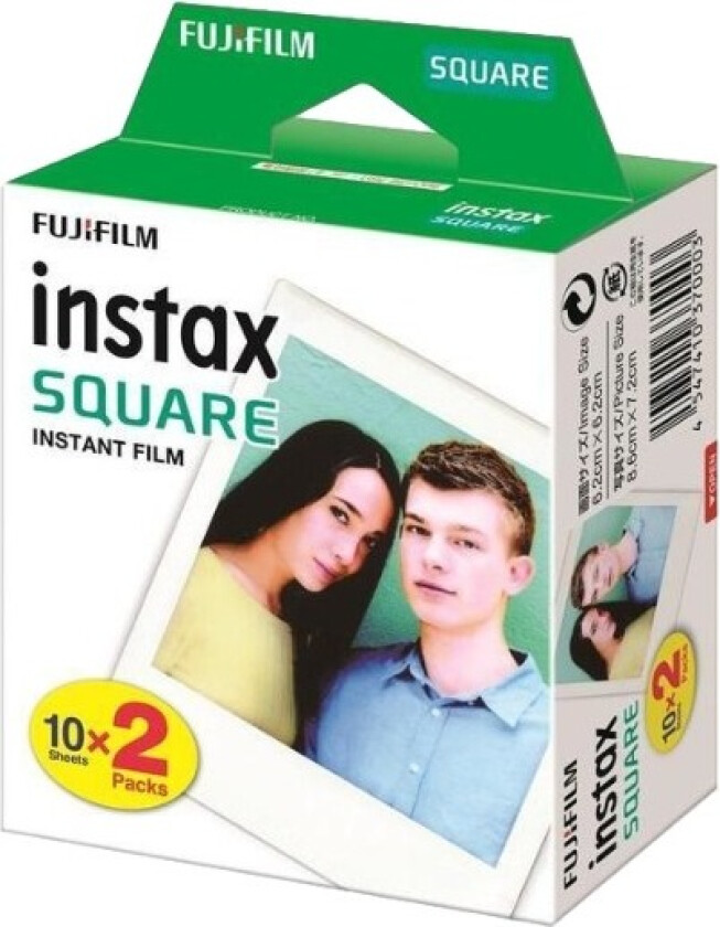 Fuji Instant fargefilm Square Blank 10x2pk