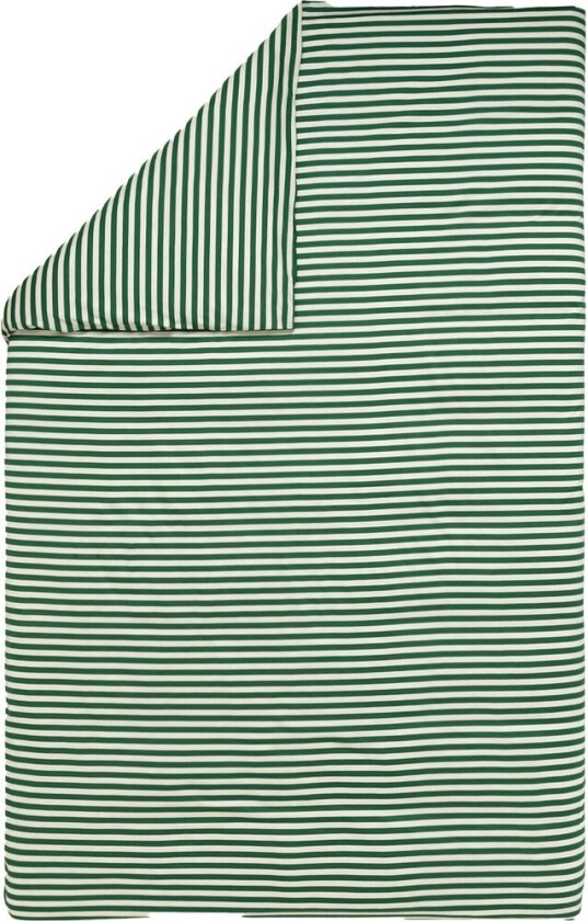 Tasaraita dynetrekk 150x210 cm Off white-dark green