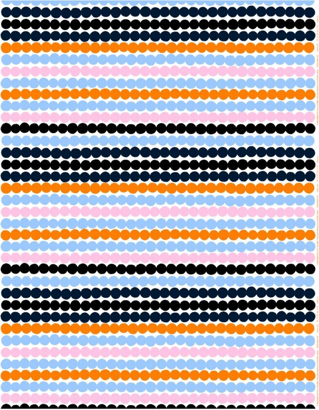 Räsymatto voksduk White-pink-light blue-black