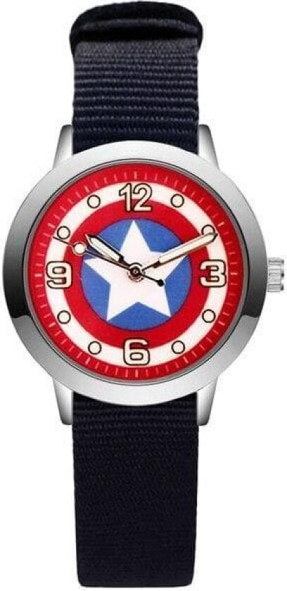 Barneklokke captain america analog armbåndsur klokke avengers