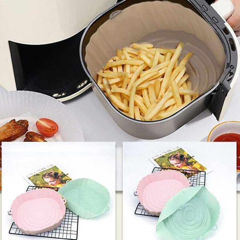 Airfryer Silikongryte Baketilbehør Erstatningskurv
