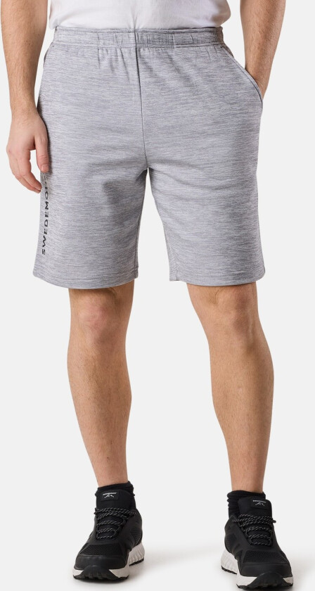 Training Logo Shorts II, Lt. Grey Melange/Charcoal Mela, XS, Sweatpants