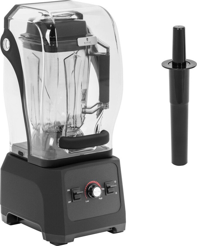 Stillegående blender med lydkapsling - 1680 W - 2,5 l - pulsfunksjon - 24 500 rpm - Royal Catering