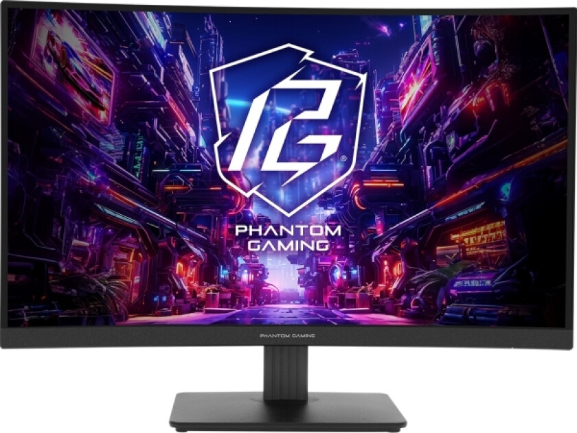 Asrock 27" Buet Spillskjerm Pg27qrt1b 2Xhdmi Dp-Høyttalere 2X2w